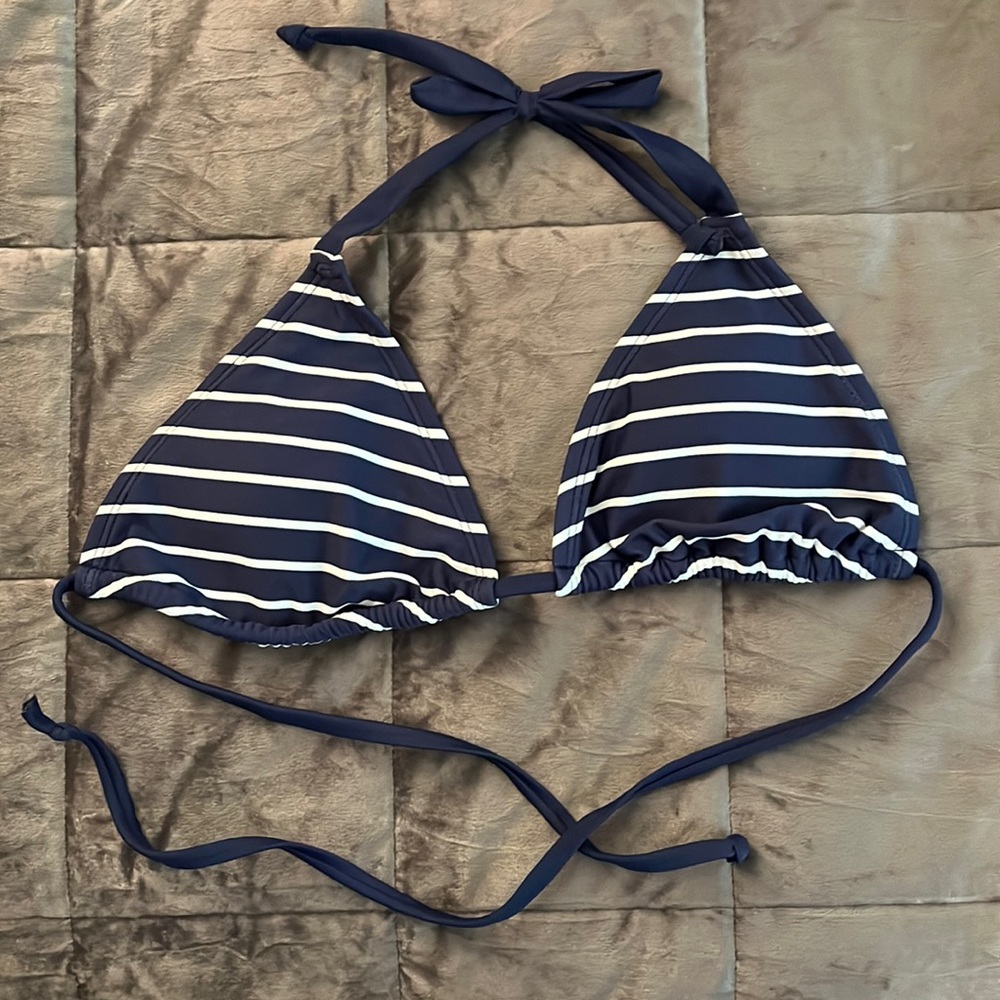 Like New Navy Stripe Gap Bikini Top